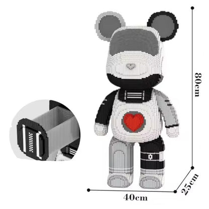 Red heart bear