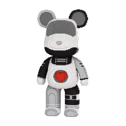 Red heart bear